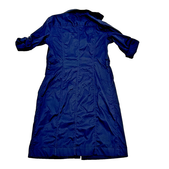 Paul & Shark Yachting Compact Stretch Women 42 6 8 USDress Button Front Navy - Picture 2 of 10